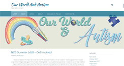 Desktop Screenshot of ourworldandautism.com